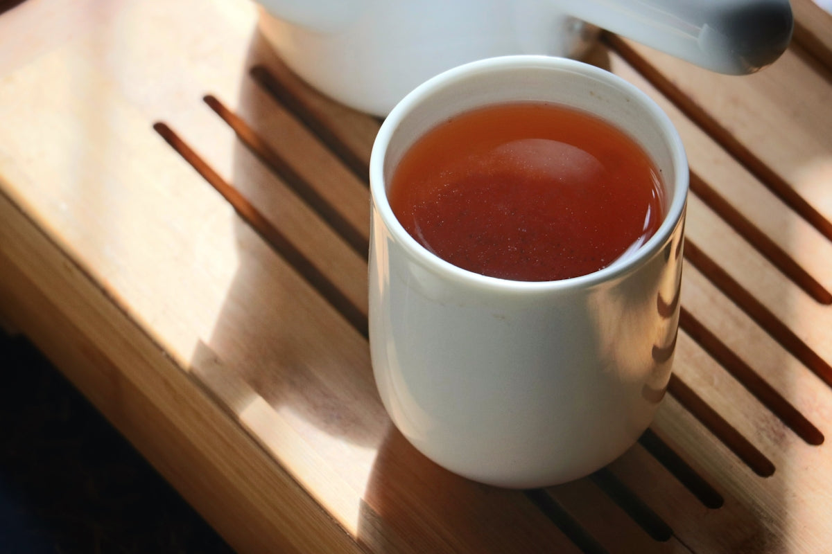 Porcelain Tea Cup with Chinese Jian-Style Glaze for Zen Moments