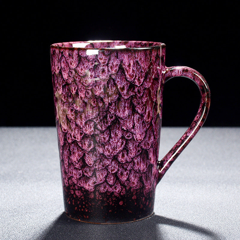 Reactive Glaze  Mugs -jian zhan Kiln Temmoku  glaze