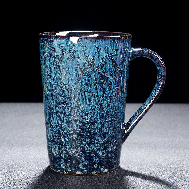 Reactive Glaze  Mugs -jian zhan Kiln Temmoku  glaze