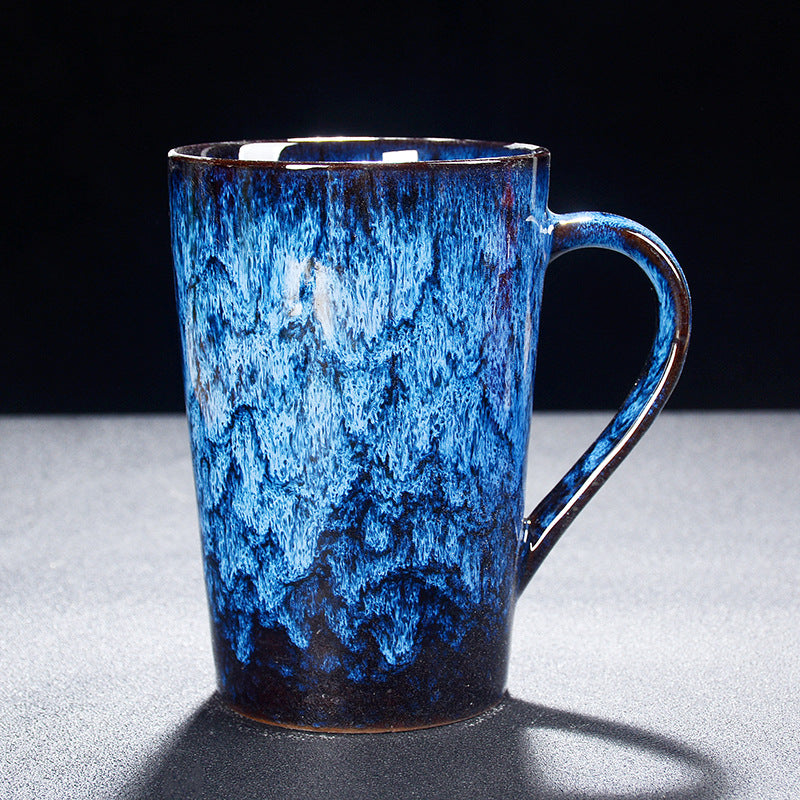 Reactive Glaze  Mugs -jian zhan Kiln Temmoku  glaze