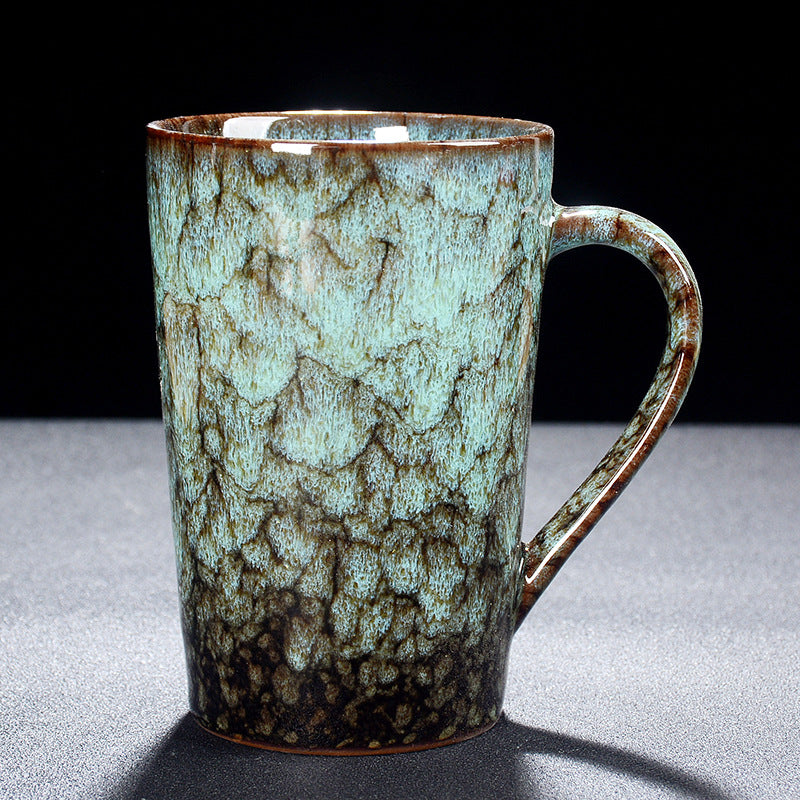 Reactive Glaze  Mugs -jian zhan Kiln Temmoku  glaze