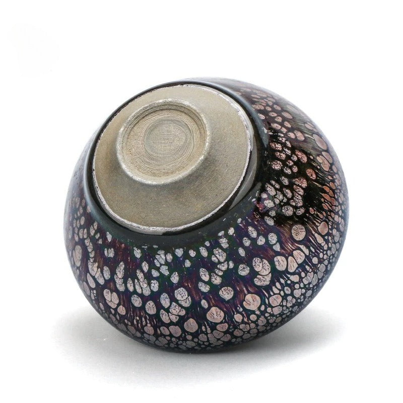 Vivid Galaxy -jian zhan Kiln Temmoku  glaze