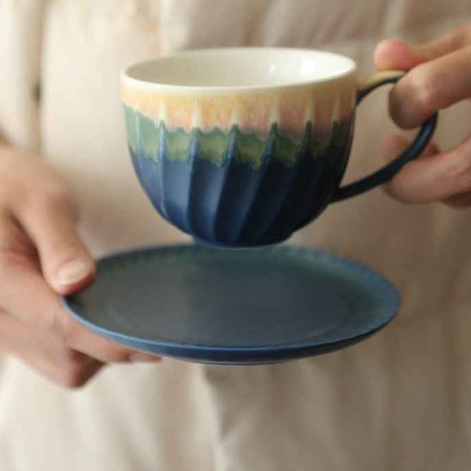 Sunset Ridge Fluted Coffee Cup