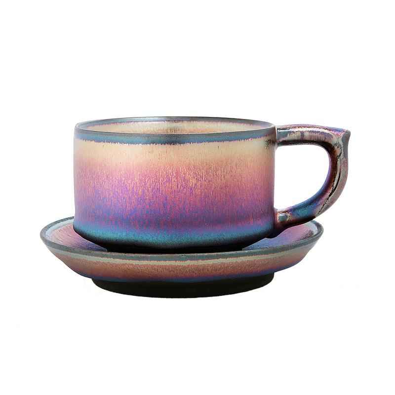 Aurora Coffee Cup Jian Zhan- Kiln Temmoku