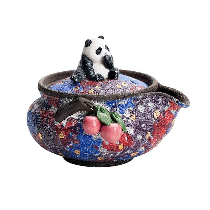 Celestial Bloom Teapot Jian Zhan- Kiln Temmoku
