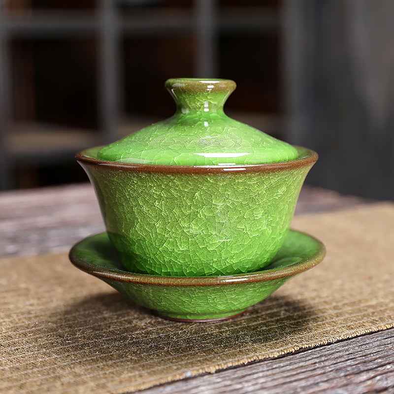 Emerald Tea Set Jian Zhan- Kiln Temmoku