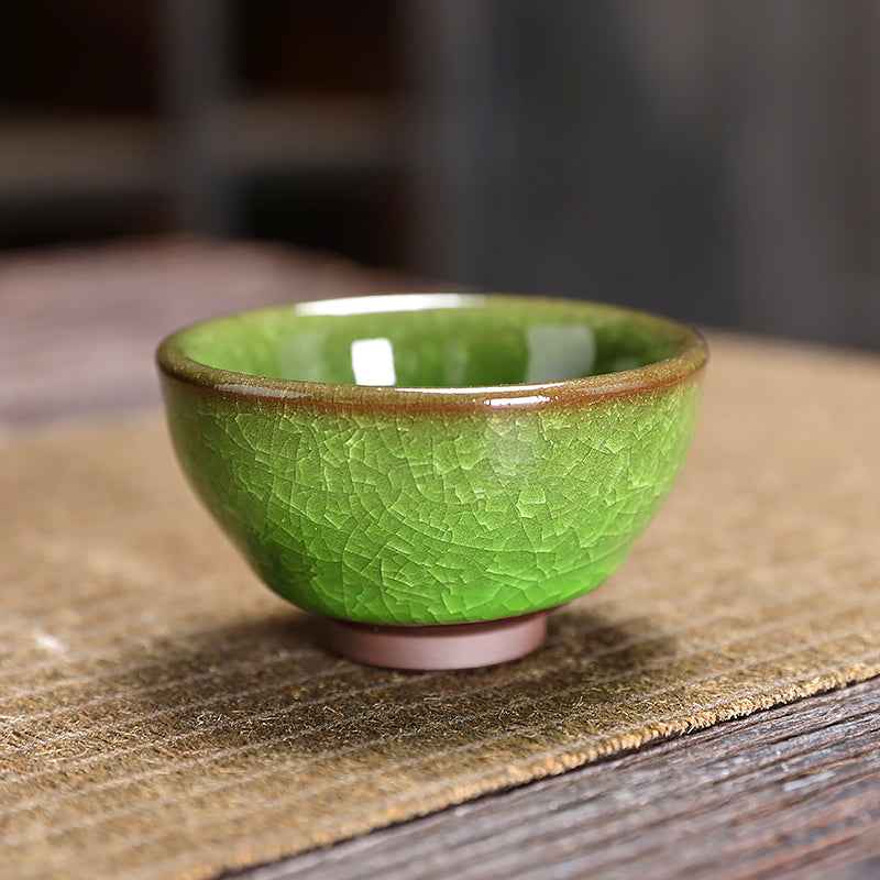 Emerald Tea Set Jian Zhan- Kiln Temmoku