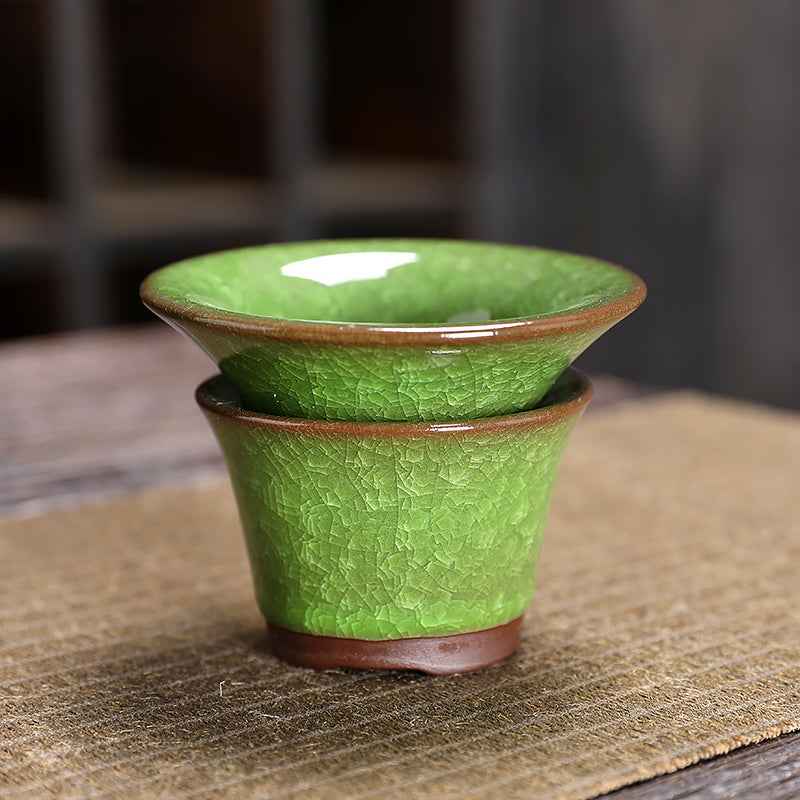 Emerald Tea Set Jian Zhan- Kiln Temmoku