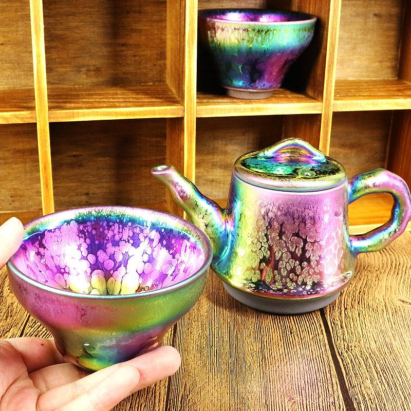Fairy Teapot Jian Zhan- Kiln Temmoku