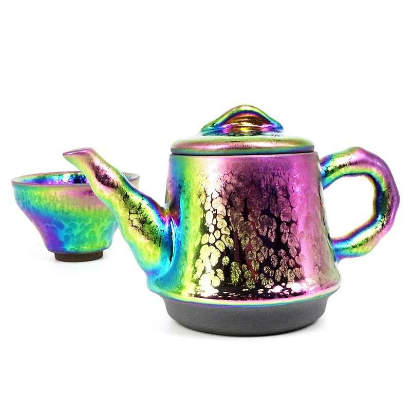 Fairy Teapot Jian Zhan- Kiln Temmoku
