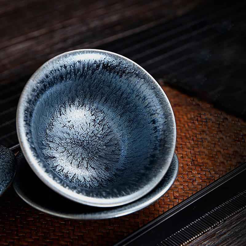 Glacier Tea Set Jian Zhan- Kiln Temmoku