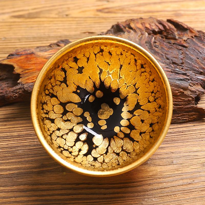 Gold Jian Zhan- Kiln Temmoku