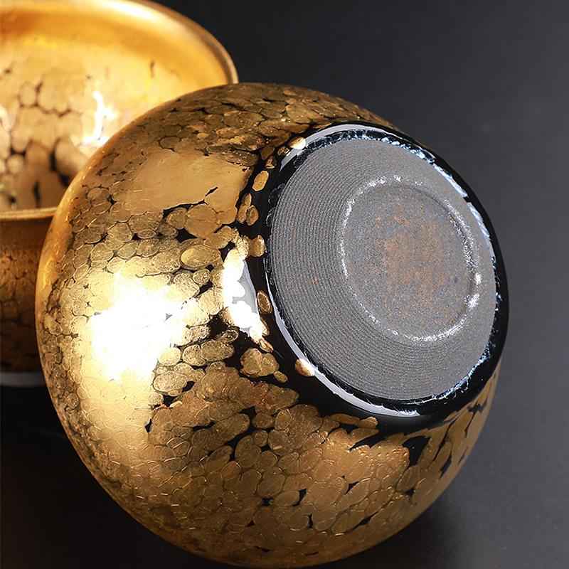 Gold Jian Zhan- Kiln Temmoku