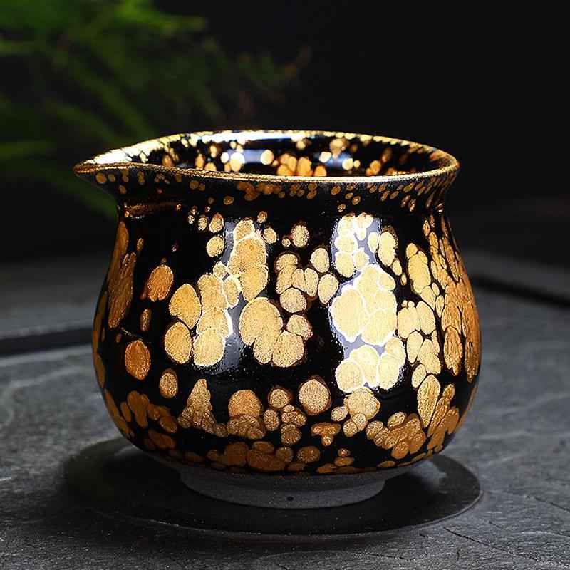 Gold Tea Set Jian Zhan- Kiln Temmoku
