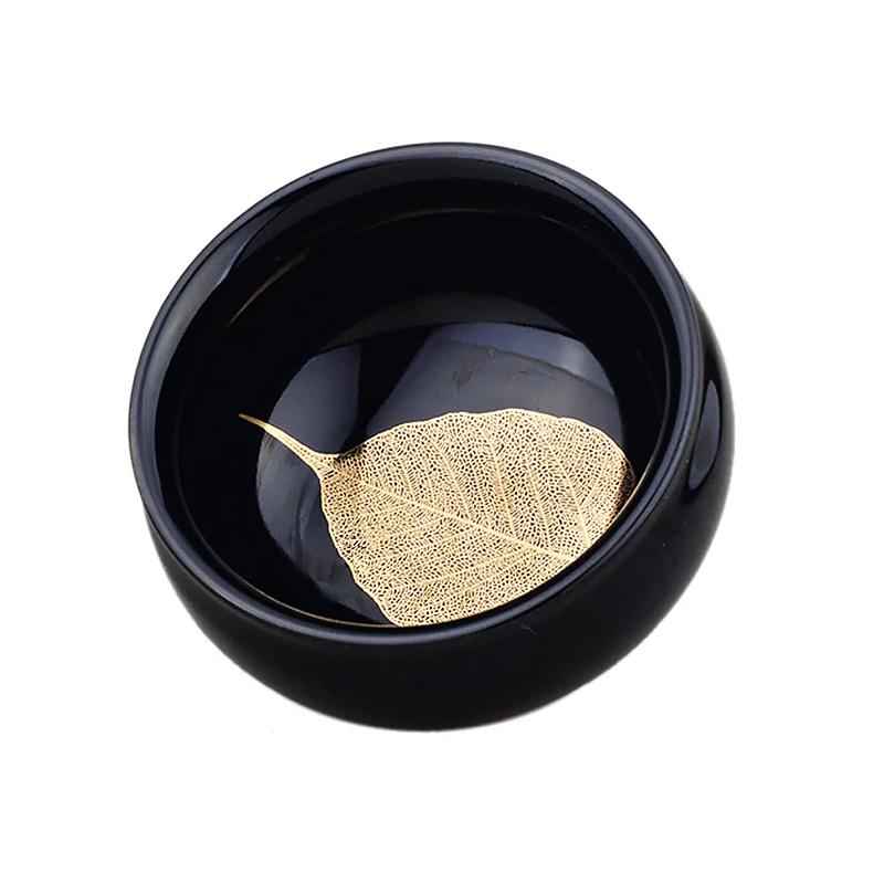 Golden Leaf Jian Zhan- Kiln Temmoku