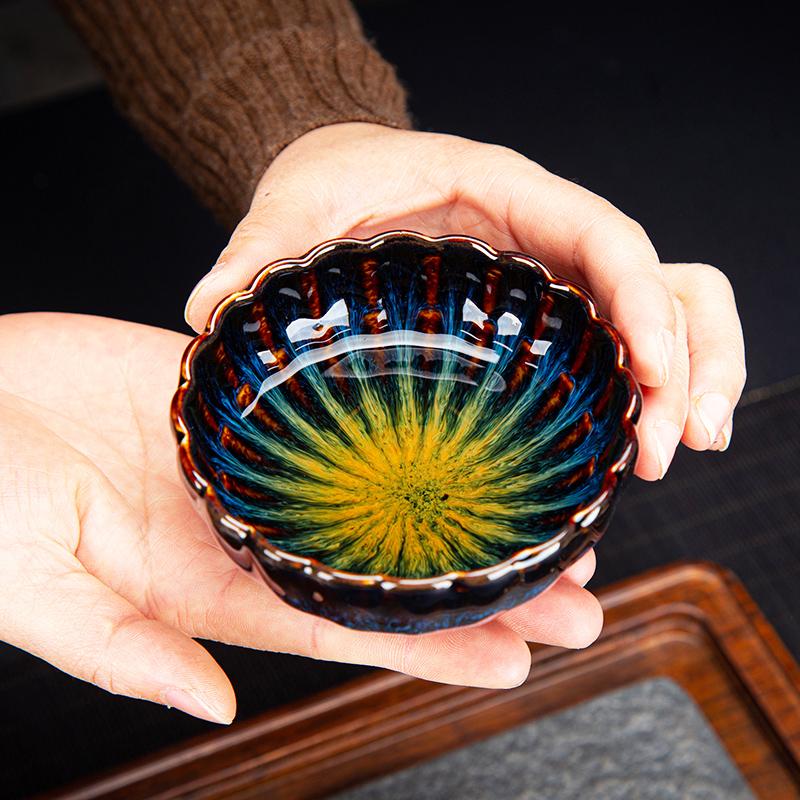 Golden Peacock Jian Zhan- Kiln Temmoku