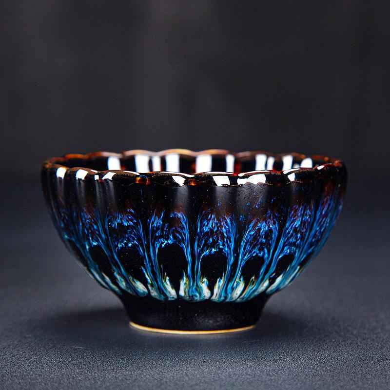 Golden Peacock Jian Zhan- Kiln Temmoku