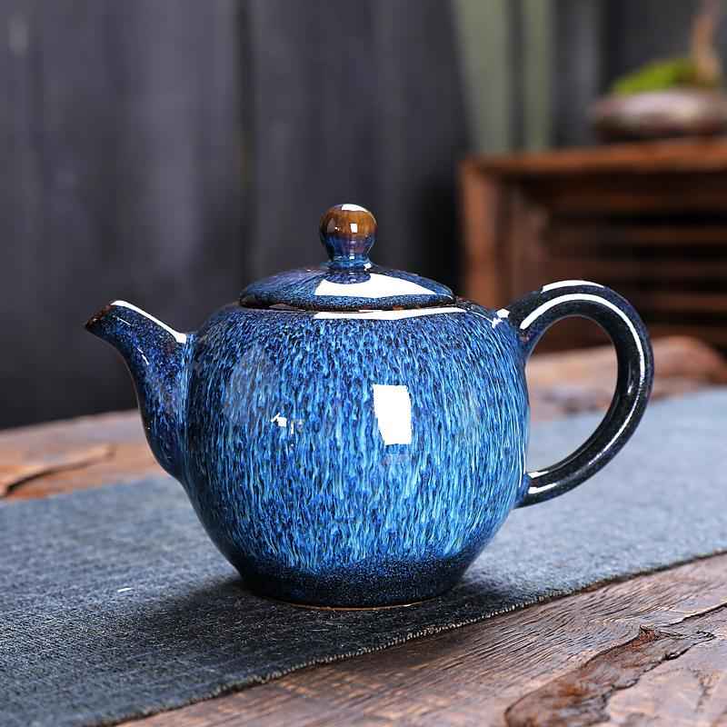Iceberg Tea Set Jian Zhan- Kiln Temmoku
