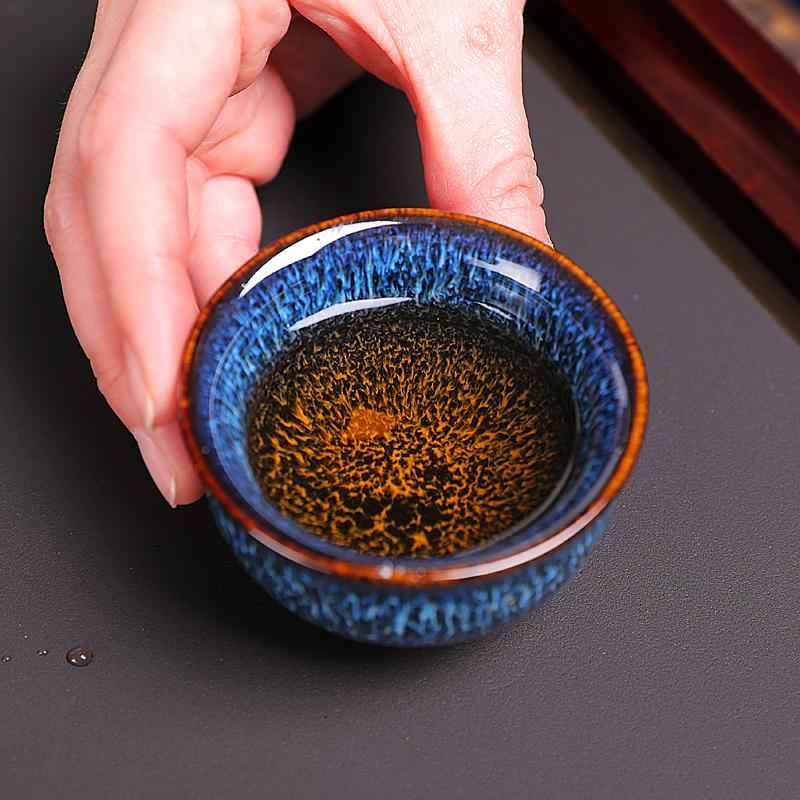 Iceberg Tea Set Jian Zhan- Kiln Temmoku