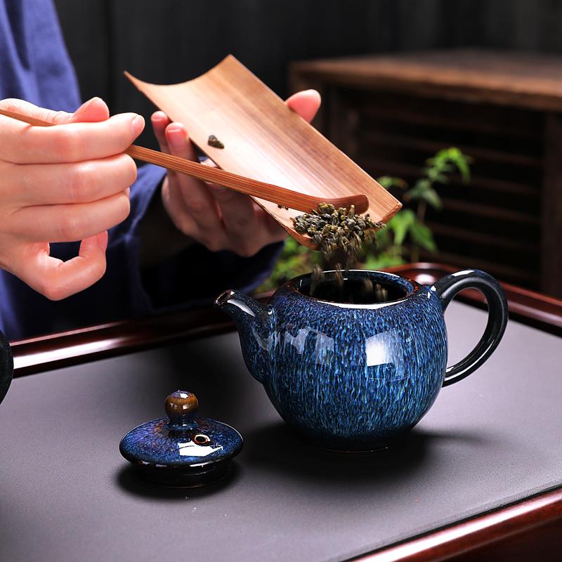Iceberg Tea Set Jian Zhan- Kiln Temmoku