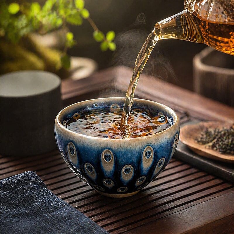 Peacock Eye Jian Zhan- Kiln Temmoku