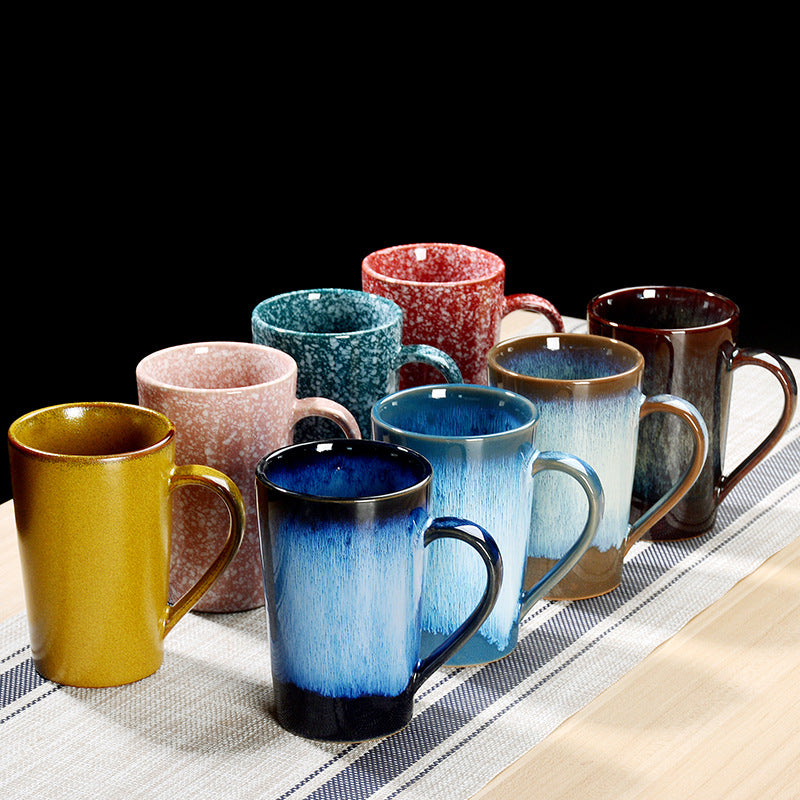 Reactive Glaze  Mugs -jian zhan Kiln Temmoku  glaze
