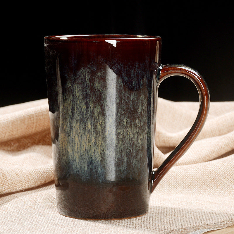 Reactive Glaze  Mugs -jian zhan Kiln Temmoku  glaze