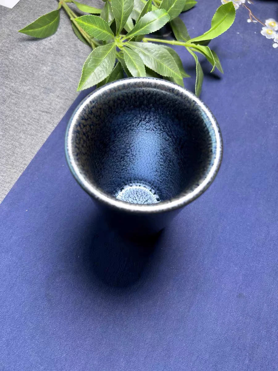 Silver Scale -jian zhan Kiln Temmoku  glaze