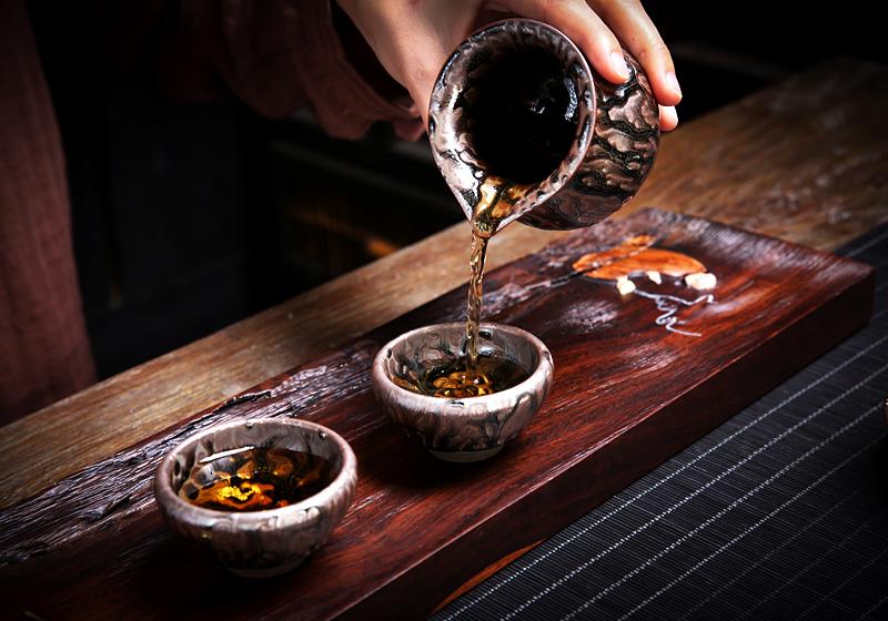 Oni Tea Set Jian Zhan- Kiln Temmoku