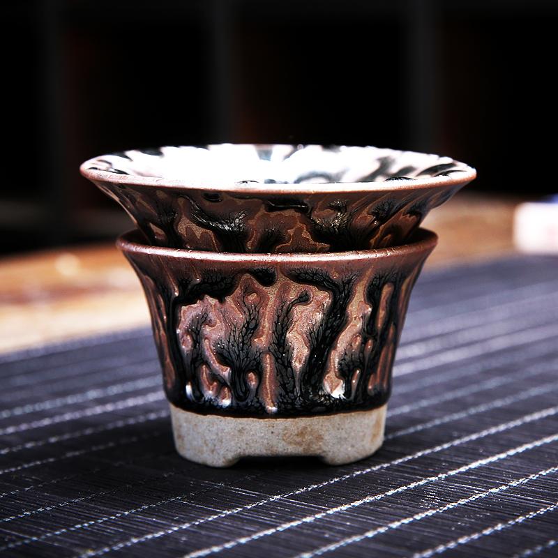 Oni Tea Set Jian Zhan- Kiln Temmoku