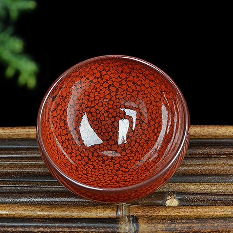 Orange Jian Zhan- Kiln Temmoku