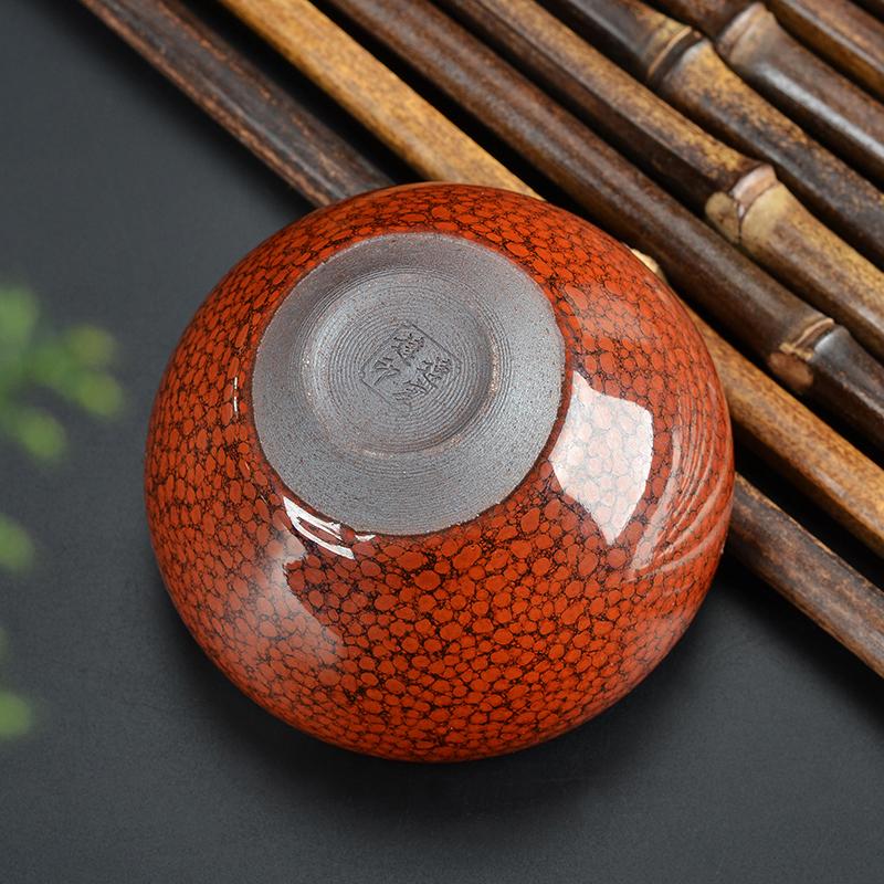 Orange Jian Zhan- Kiln Temmoku