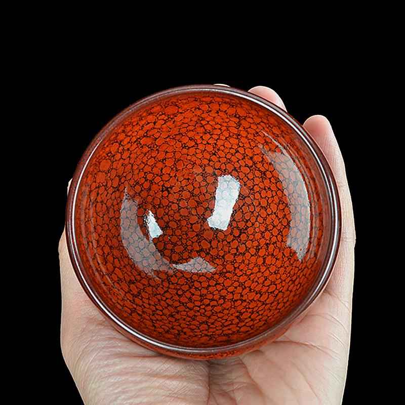 Orange Jian Zhan- Kiln Temmoku