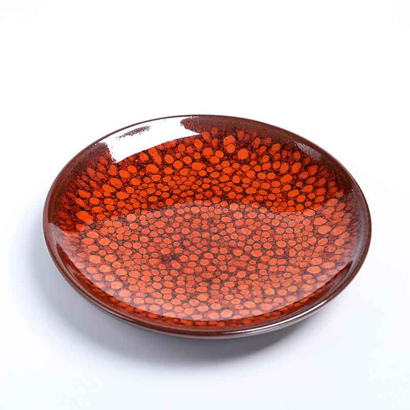 Orange Coffee Cup Jian Zhan- Kiln Temmoku