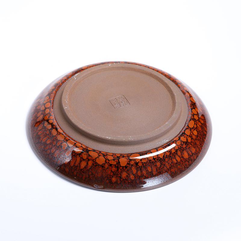 Orange Coffee Cup Jian Zhan- Kiln Temmoku