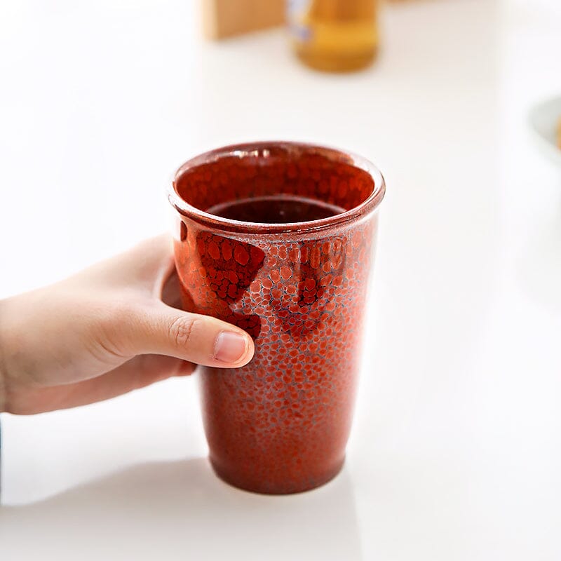 Orange Jian Zhan- Kiln Temmoku