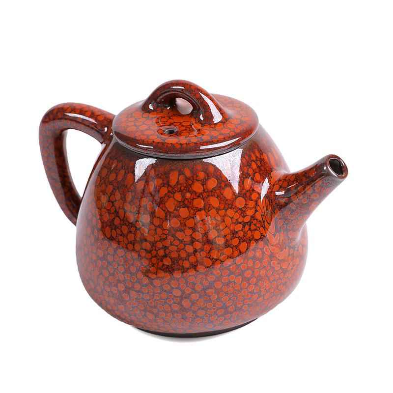 Orange Teapot Jian Zhan- Kiln Temmoku