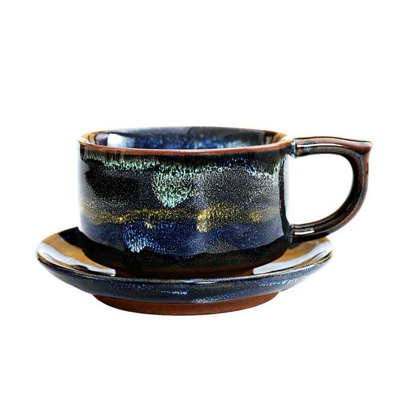 Panlong Coffee Cup Jian Zhan- Kiln Temmoku