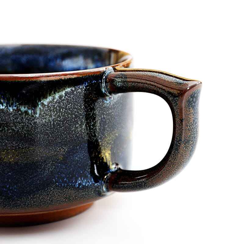 Panlong Coffee Cup Jian Zhan- Kiln Temmoku