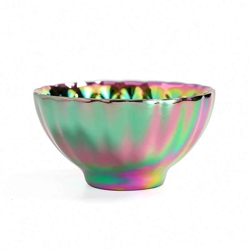 Vivid Peacock Jian Zhan- Kiln Temmoku