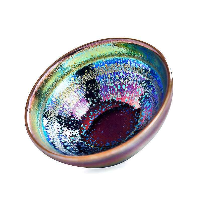 Splash Jian Zhan- Kiln Temmoku