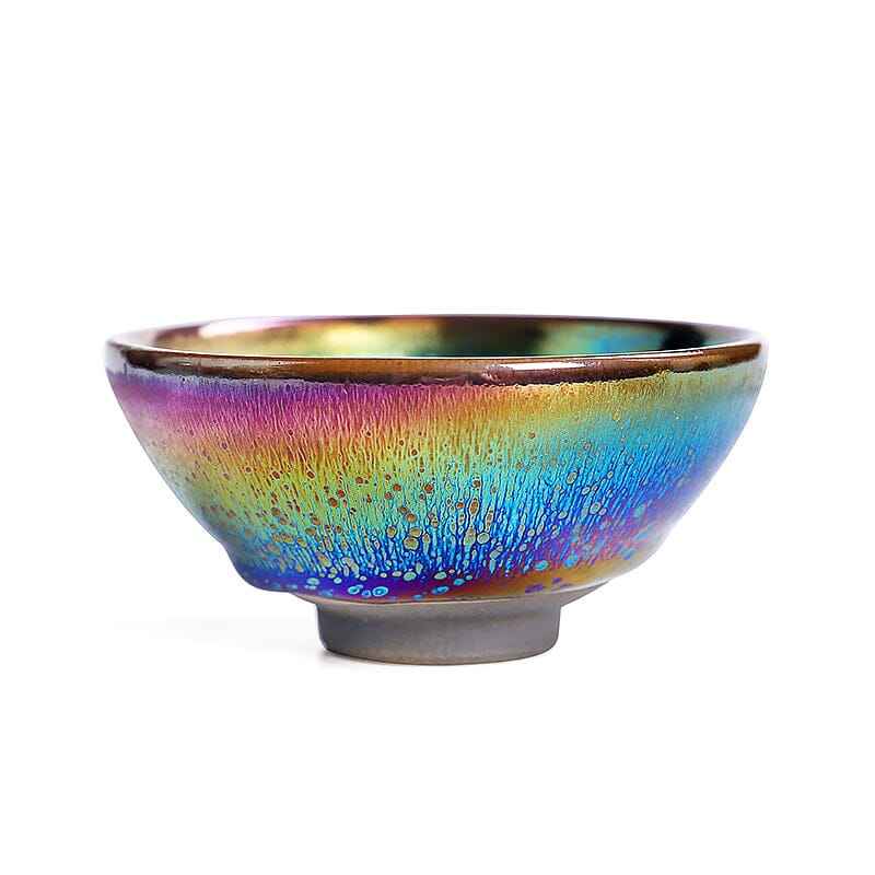 Splash Jian Zhan- Kiln Temmoku