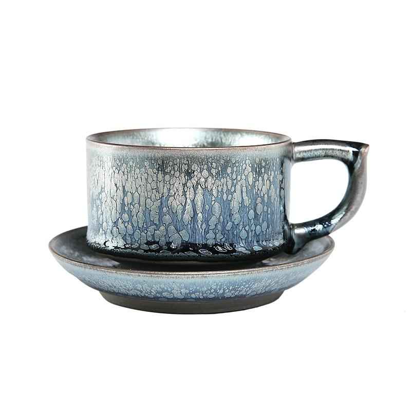 Raindrops Coffee Cup Jian Zhan- Kiln Temmoku