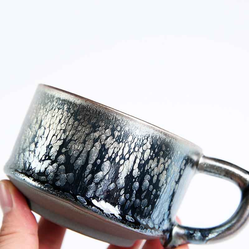 Raindrops Coffee Cup Jian Zhan- Kiln Temmoku