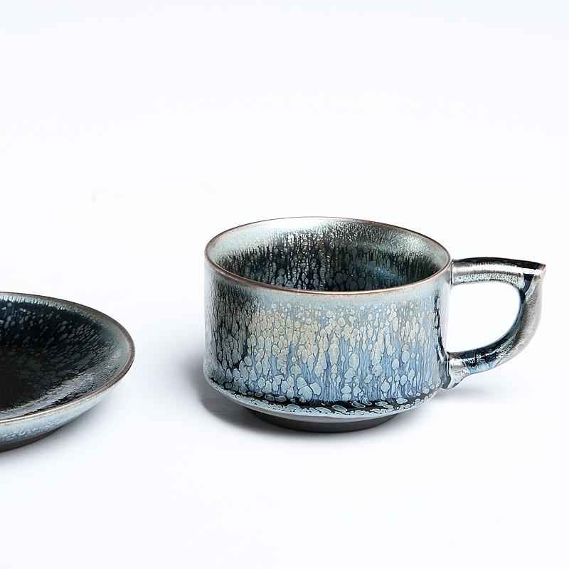 Raindrops Coffee Cup Jian Zhan- Kiln Temmoku