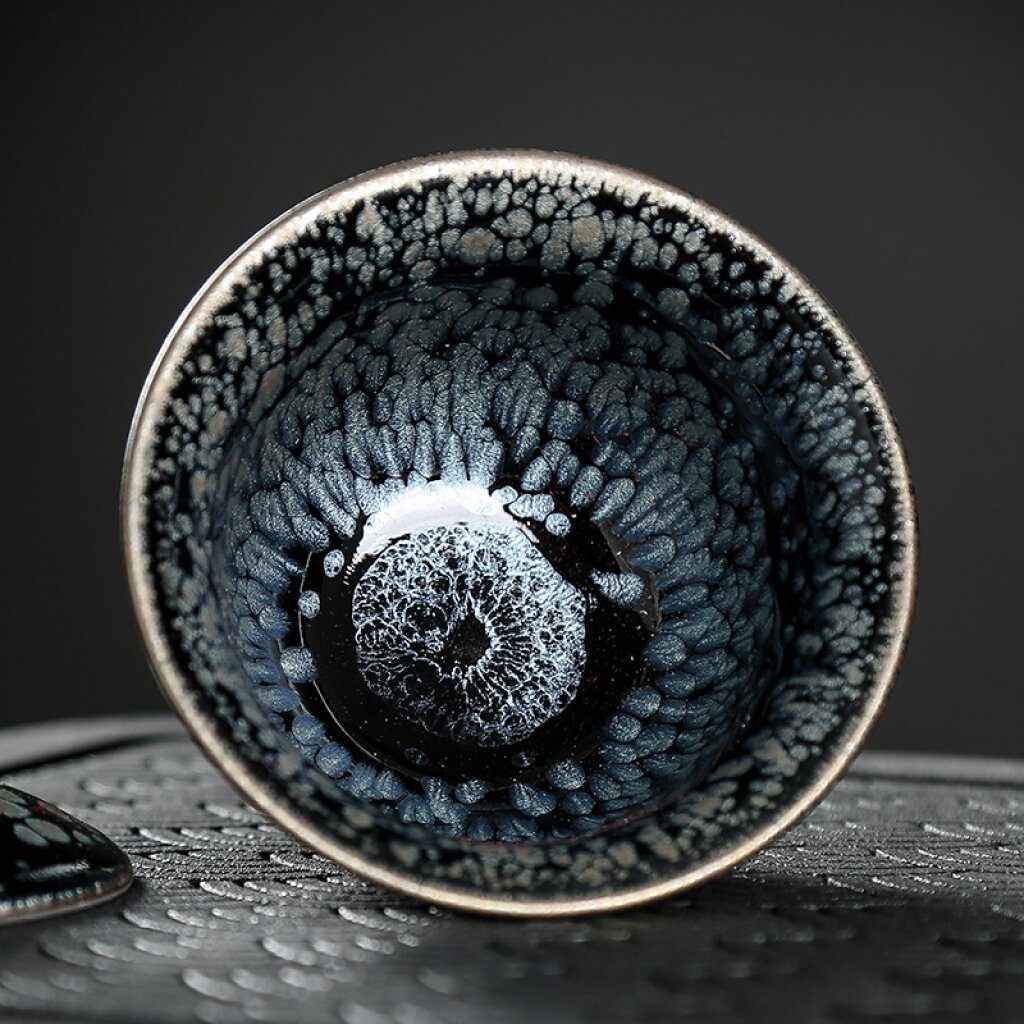Snowflake Tea Set Jian Zhan- Kiln Temmoku