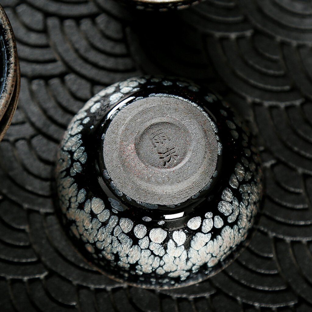 Snowflake Tea Set Jian Zhan- Kiln Temmoku