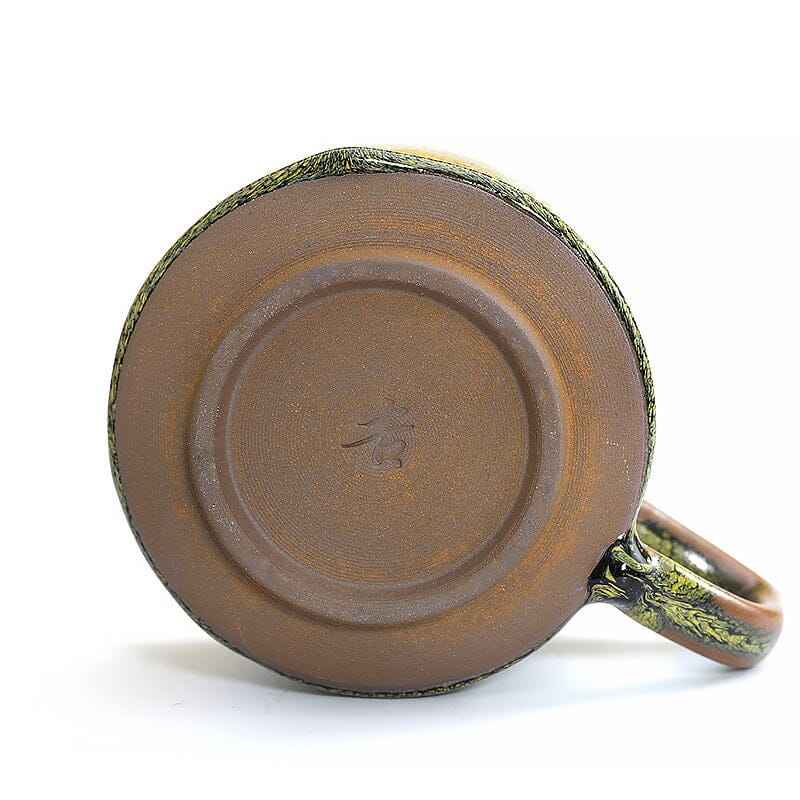 Sunflower Coffee Cup Jian Zhan- Kiln Temmoku