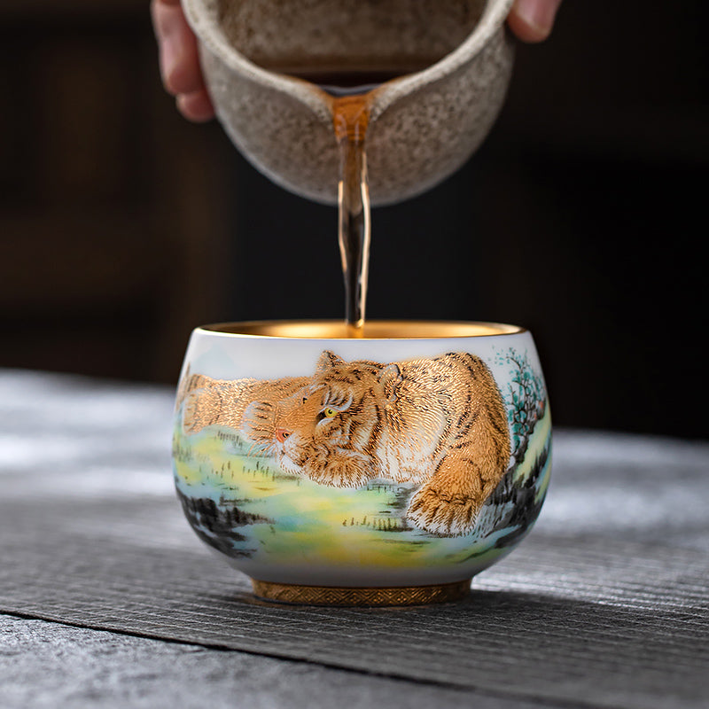 The Tiger Jian Zhan- Kiln Temmoku