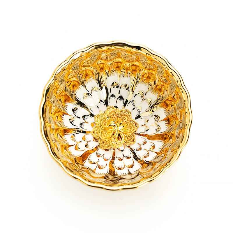 Vivid Gold Jian Zhan- Kiln Temmoku